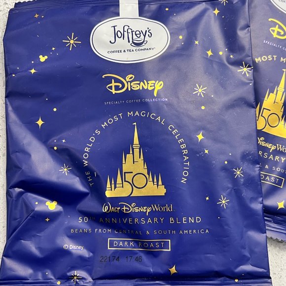 Joffrey's Disney's 50th Anniversary Dark Roast Set of 6 Packages - Picture 2 of 3